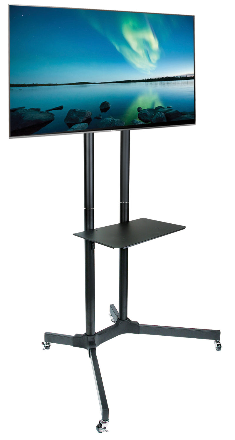 SPEED Stand 30"-65" AV Trolley, VESA 600x400, Height Adjustable, UP TO 60KG, Life WTY