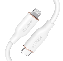 ANKER PowerLine Soft USB-C to Lightning 1.8 Metre - White