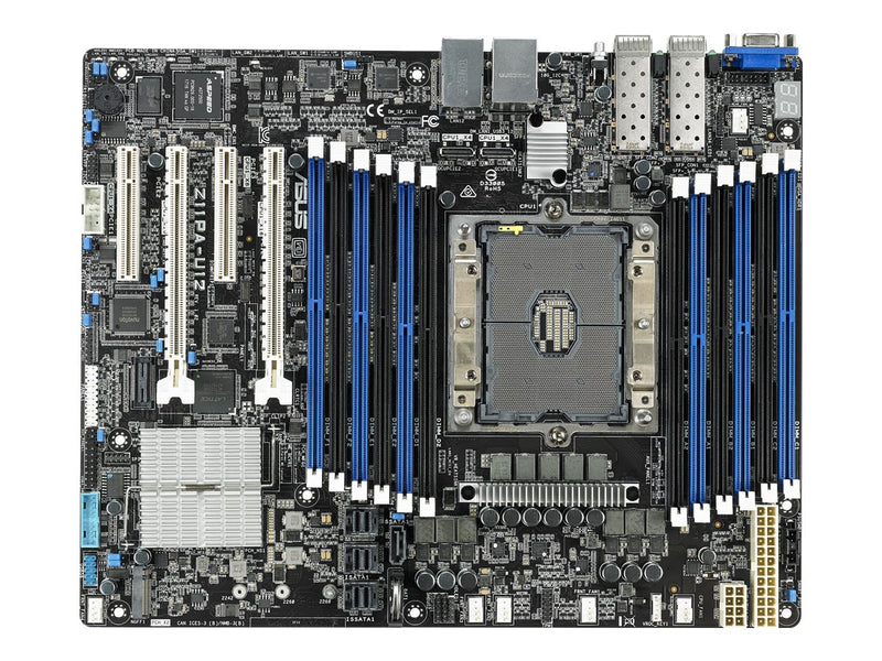 ASUS Z11PA-U12/10G-2S Server Motherboard, LGA 3647, C622 DDR4 EG DIMM (0/12), ATX, 3YR WTY