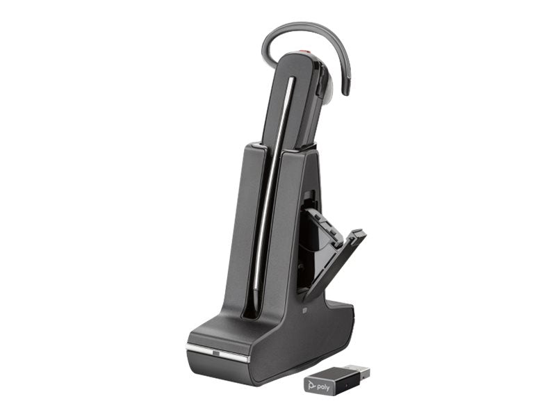 PLANTRONICS SAVI S8245 UC Convertable, PC, DECT, D200 Dongle Hot Swap Battery USB-A