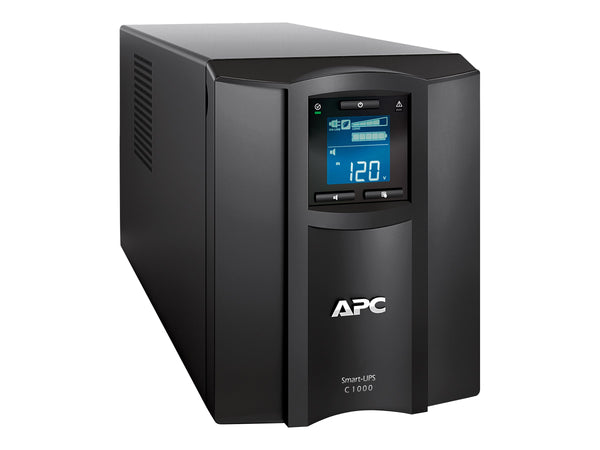 APC Smart UPS (SMC), 1000VA, IEC(8), USB, SerialL, LCD, Tower, 2YR WTY