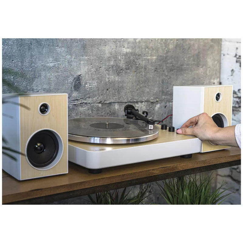 Crosley T170 Turntable Shelf System White CRT170A-WH4