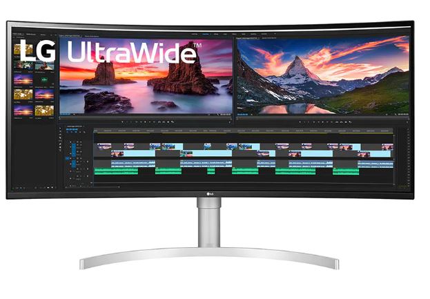 LG 38" Ultrawide (21:9) IPS Curve QHD, HDMI(2), DP, T/Bolt(94W), 1MS, SPKR, Vesa