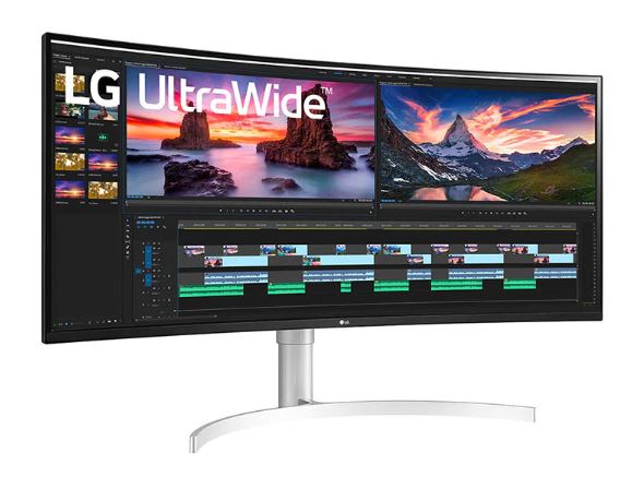 LG 38" Ultrawide (21:9) IPS Curve QHD, HDMI(2), DP, T/Bolt(94W), 1MS, SPKR, Vesa