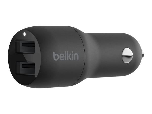 BELKIN 2 Port Car Charger, 12W/2.4A USB-A (2), BLK, 2YR with $2500 CEW