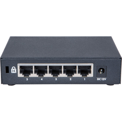 HPE 1420 5G Switch, 5 X GIG Ports, Fanless, Unmanaged, LIFE WTY