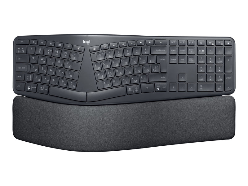 LOGITECH K860 Wirless KeyBoard,Ergo, Split KeyBoard, Unifying Receiver,BT,Graphite-1YR