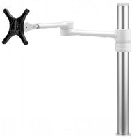 Atdec Single Monitor Desk Mount, Up to 8KG, VESA 75x75 , 100x100, White