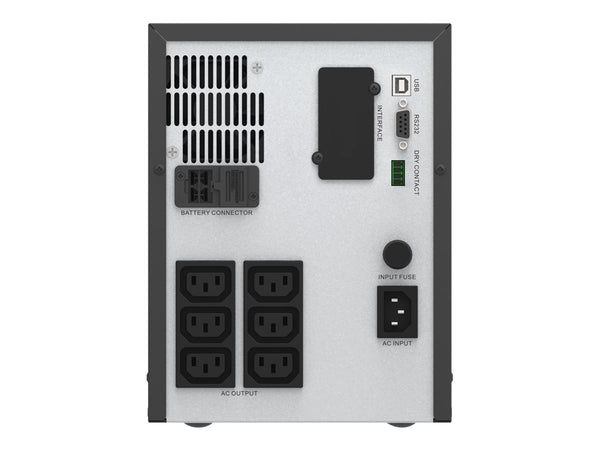 APC Easy UPS (SMV), 2000VA, IEC(6), USB, LCD, Tower, 2YR WTY