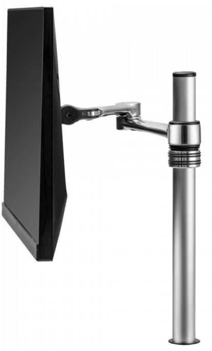 ATDEC Single Monitor Desk Mount, Up to 8KG, VESA 75x75 , 100x100, Polished, 10 YR WTY