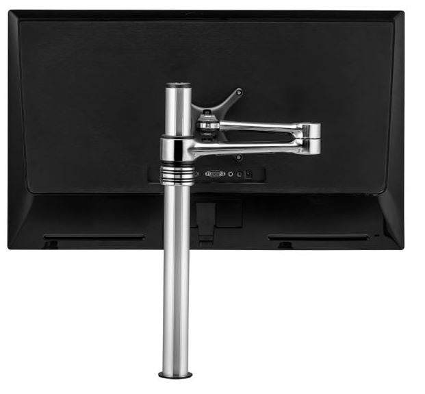 ATDEC Single Monitor Desk Mount, Up to 8KG, VESA 75x75 , 100x100, Polished, 10 YR WTY