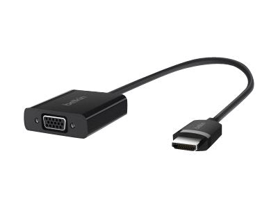 BELKIN HDMI TO VGA Adapter with 3.5 Audio with Micro-USB Power, 2YR