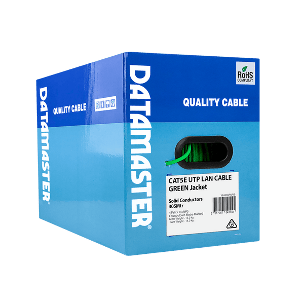 DATAMASTER S2096 Cat5E Green 305M (Lifetime Warranty)