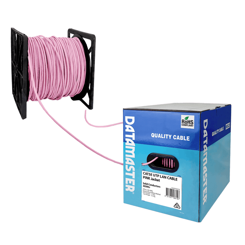 DATAMASTER S2100P Cat5E Pink 305M Box 25YR