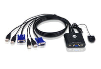 Aten CS22U-AT 2 Port USB VGA Cable KVM Switch