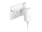 BELKIN 1 Port Wall Charger W/ PPS, 30W USB-C PD, White, 2YR W/ $2500 CEW (Cable not Inc)