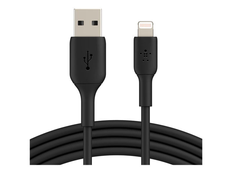 BELKIN 1M USB-A to Lightning Charge/SYNC Cable, MFi, Black, 2 YRS