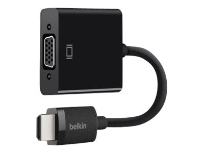 BELKIN HDMI TO VGA Adapter with 3.5 Audio with Micro-USB Power, 2YR