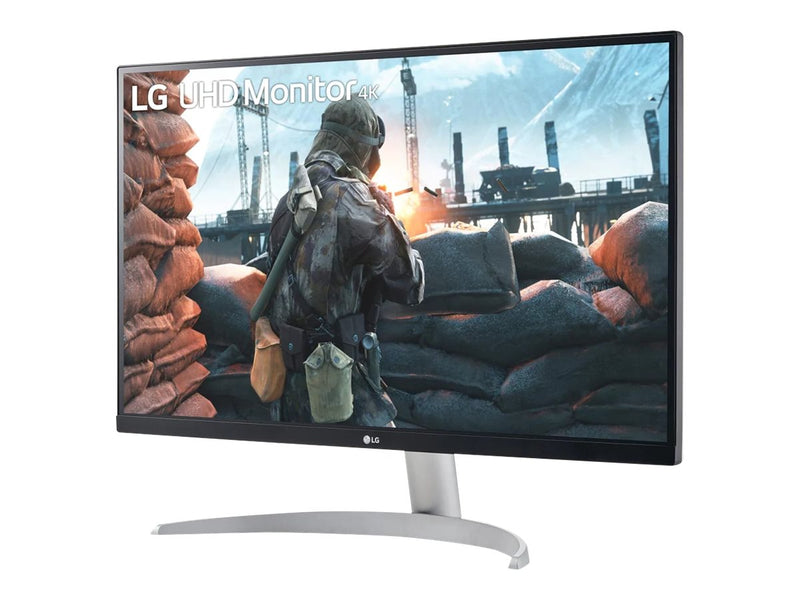 LG 27" (16:9) UHD 4K IPS LED, HDMI(2), DP, HDR400, SPKR, Vesa, 3YR WTY