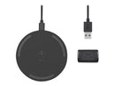 BELKIN QI Wireless 15W Charging Pad, Black, Include 24W Wall Charger with Cable, 2YR