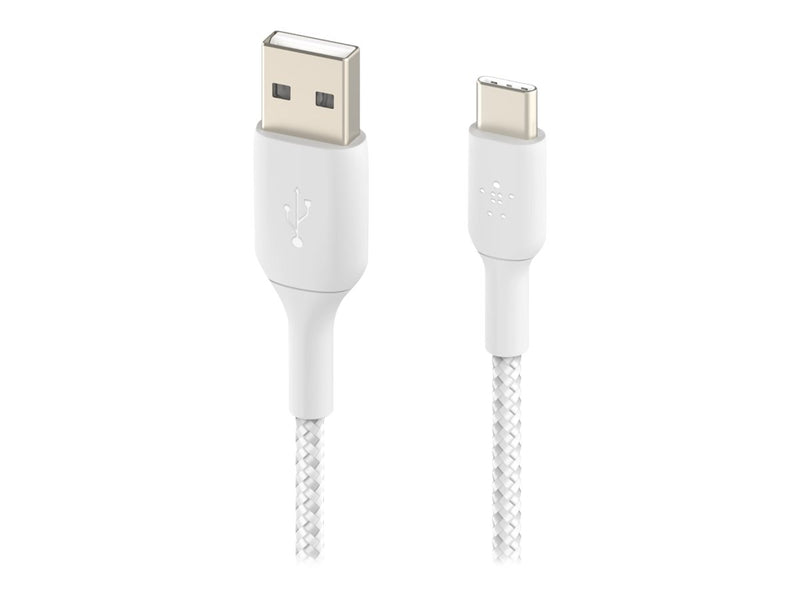 BELKIN 1M USB-A TO USB-C Charge/SYNC Cable, Branded, White, 2YR WTY