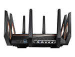 ASUS AX11000 Wireless Tri Band Rog 10 Gigbit Router,10 GbE(4),USB 3.1(2),ANT(8),3YR WTY