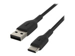 BELKIN 3M BoostCharge USB-C to USB-A Charge/SYNC Cable, Braided, Black, 2 YR WTY