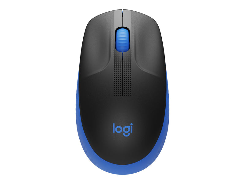 LOGITECH M190 Wireless Mouse Plug and Play, 2.4GHZ Nnano Receiver- Blue - 1YR WTY