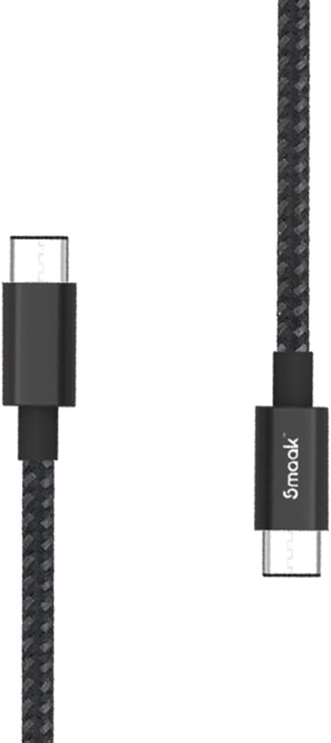 Smaak Tourer 2m Double Braid Nylon Cbl USB-C to USB-A- Blk