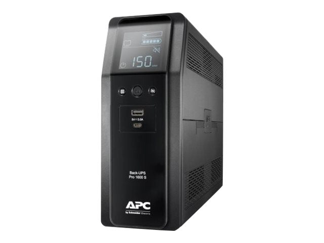 APC (BR1600SI) Back-UPS Pro (BR)1600VA, Sinewave,8 OutletSavr, LCD, Interface