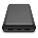 BELKIN BoostCharge PwrBank, 20K mAh, USB-C(1) PD,USB-A (2)15W, BLK, USB-C TO A Cable INC
