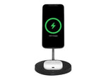 BELKIN 2-IN-1 Wireless Charger for Apple MagSafe Black