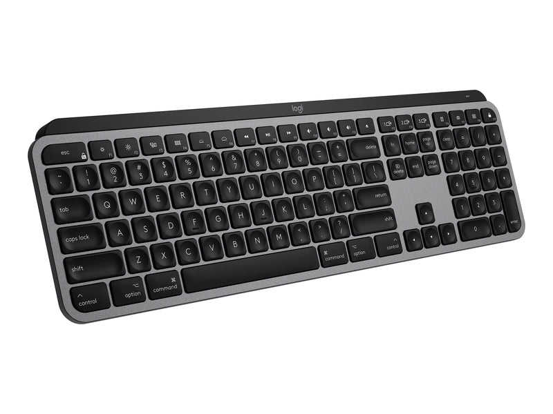 LOGITECH MX Keys Wireless Keyboard,Illuminated Unifying Receiver,BT,Grey,For Mac Only- 1YR