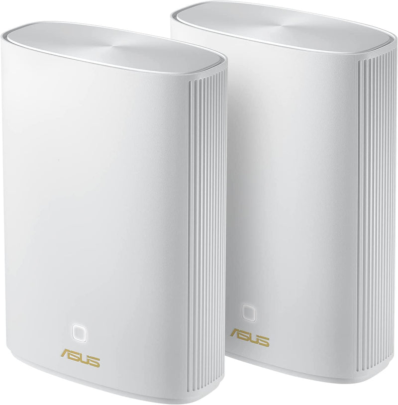 ASUS AX1800 Hybrid Router , GbE(3), USB 3.2 ANT (4), Aimesh, White 2 PACK, 3YR