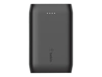 Belkin Multi-Port Power Bank, 10K mAh, USB-C(1), USB(2), BLK USB-A TO C Cable