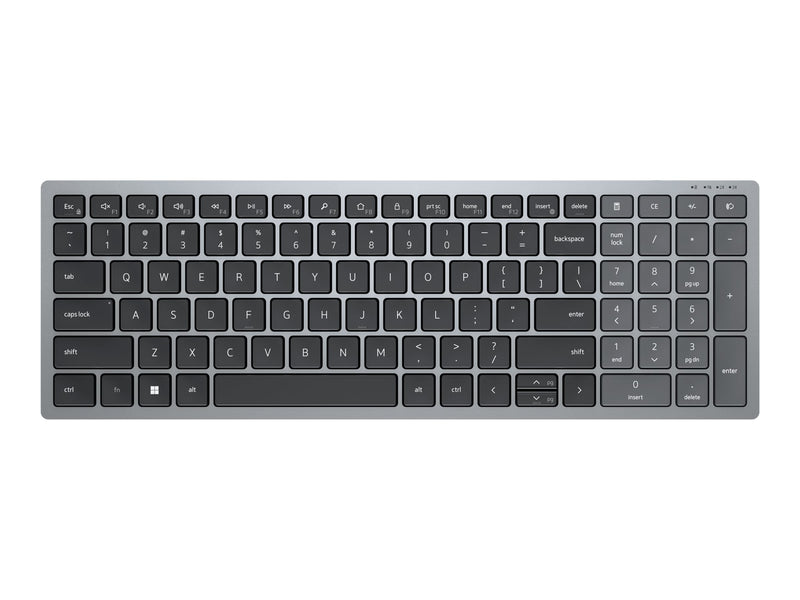 DELL Compact Multi-Device Wireless Keyboard (US English) - KB740 - Retail Packaging