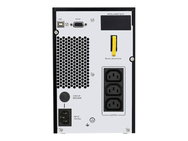 APC Easy Online UPS (SRV), 1000VA, IEC(3), 230V, LCD, Smart Slot, TWR, 2YR WTY, No Cable