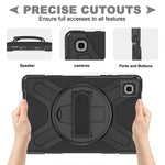 Samsung Rugged Case Hand & Shoulder Strap Galaxy Tab A7 Lite 8.7 2021 SM-T220 & 225
