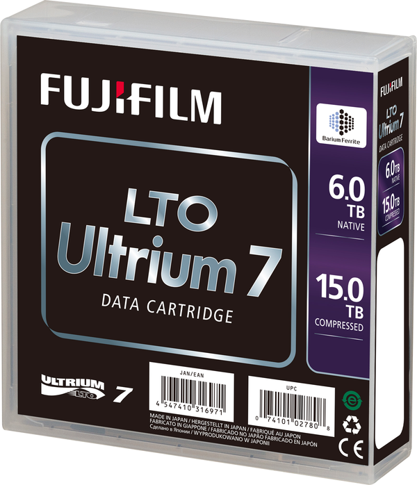 FUJIFILM LTO7 - 6.0/15.0TB BAFE Data Cartridge