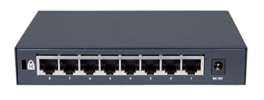 HPE 1420 8G Switch, 8 X GIG Ports, Fanless, Unmanaged, LIFE WTY