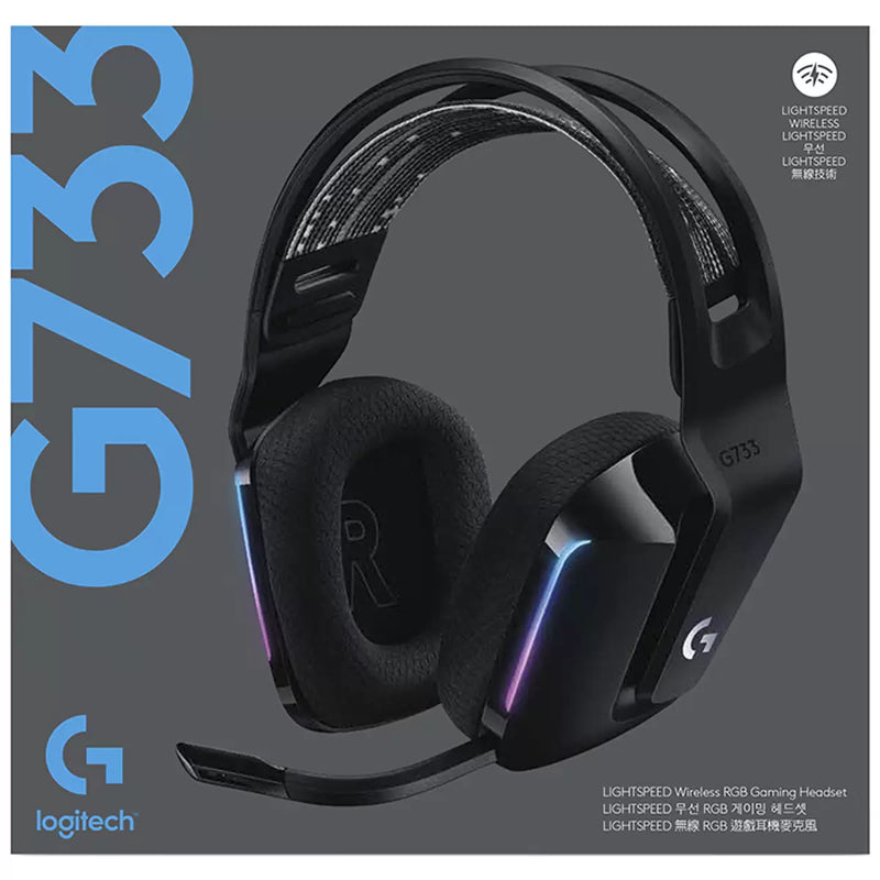 Logitech G733 Lightspeed Black Gaming Headset 981-000867