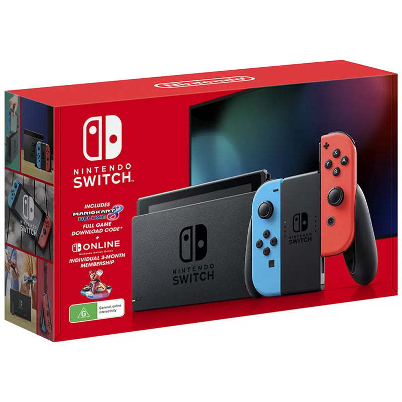 Nintendo Switch Neon Joy-Con Console + Mario Kart 8 Deluxe Bundle 161709