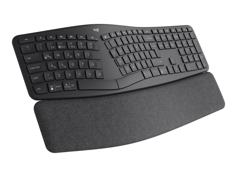 LOGITECH K860 Wirless KeyBoard,Ergo, Split KeyBoard, Unifying Receiver,BT,Graphite-1YR