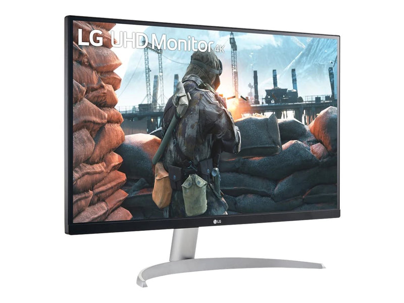 LG 27" (16:9) UHD 4K IPS LED, HDMI(2), DP, HDR400, SPKR, Vesa, 3YR WTY