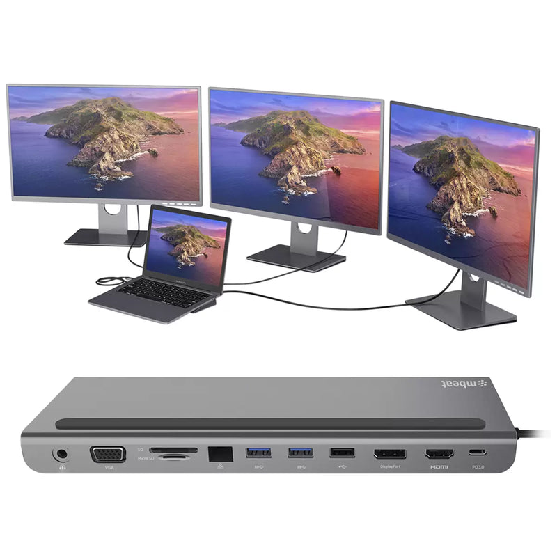 Mbeat 11-in-1 Multi-Port USB-C Docking Station