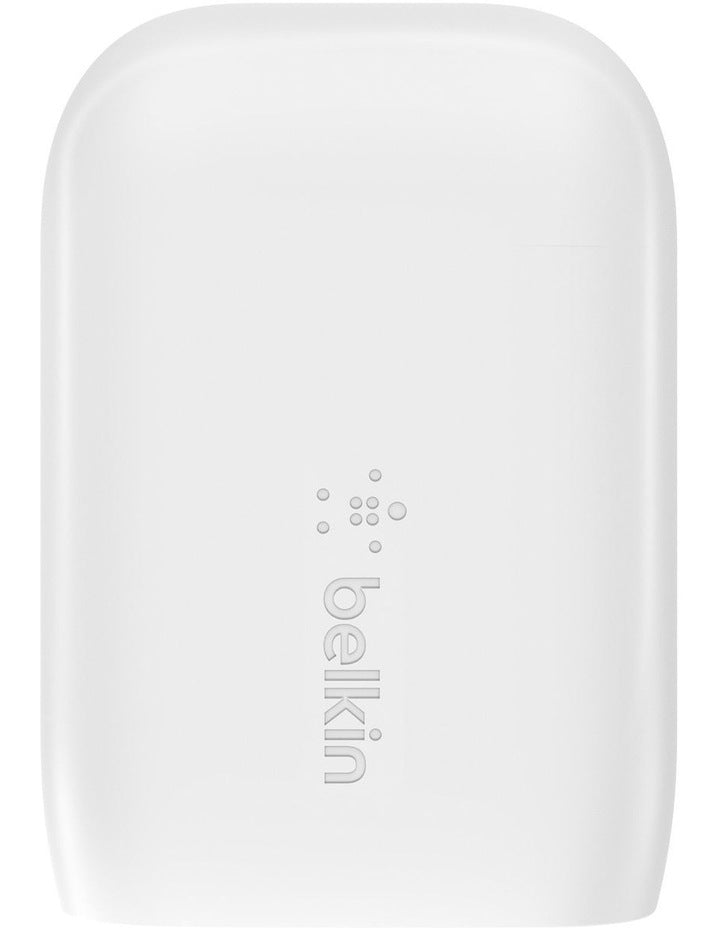 BELKIN 2 Port Wall Charger, 25W USB-C (1) PD, 12W USB-A (1) , White, 2YR WITH $2500 CEW