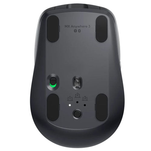 LOGITECH MX Anywhere 3S Wireless Mouse, Multi Device,Unifying Receiver,BT,Graphite-1YR WTY