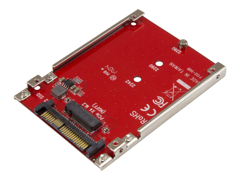 STARTECH M.2 to U.2 Adapter, for M.2 PCIE NVMe SSD, 2YR