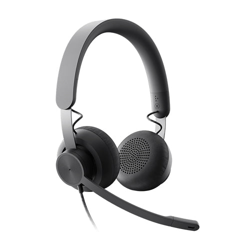 LOGITECH Zone Wired UC Stereo Headset, Noise Cancelling,USB-C W/USB-A , Adapter 2YR WTY