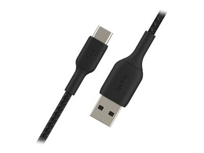 BELKIN 3M BoostCharge USB-C to USB-A Charge/SYNC Cable, Braided, Black, 2 YR WTY